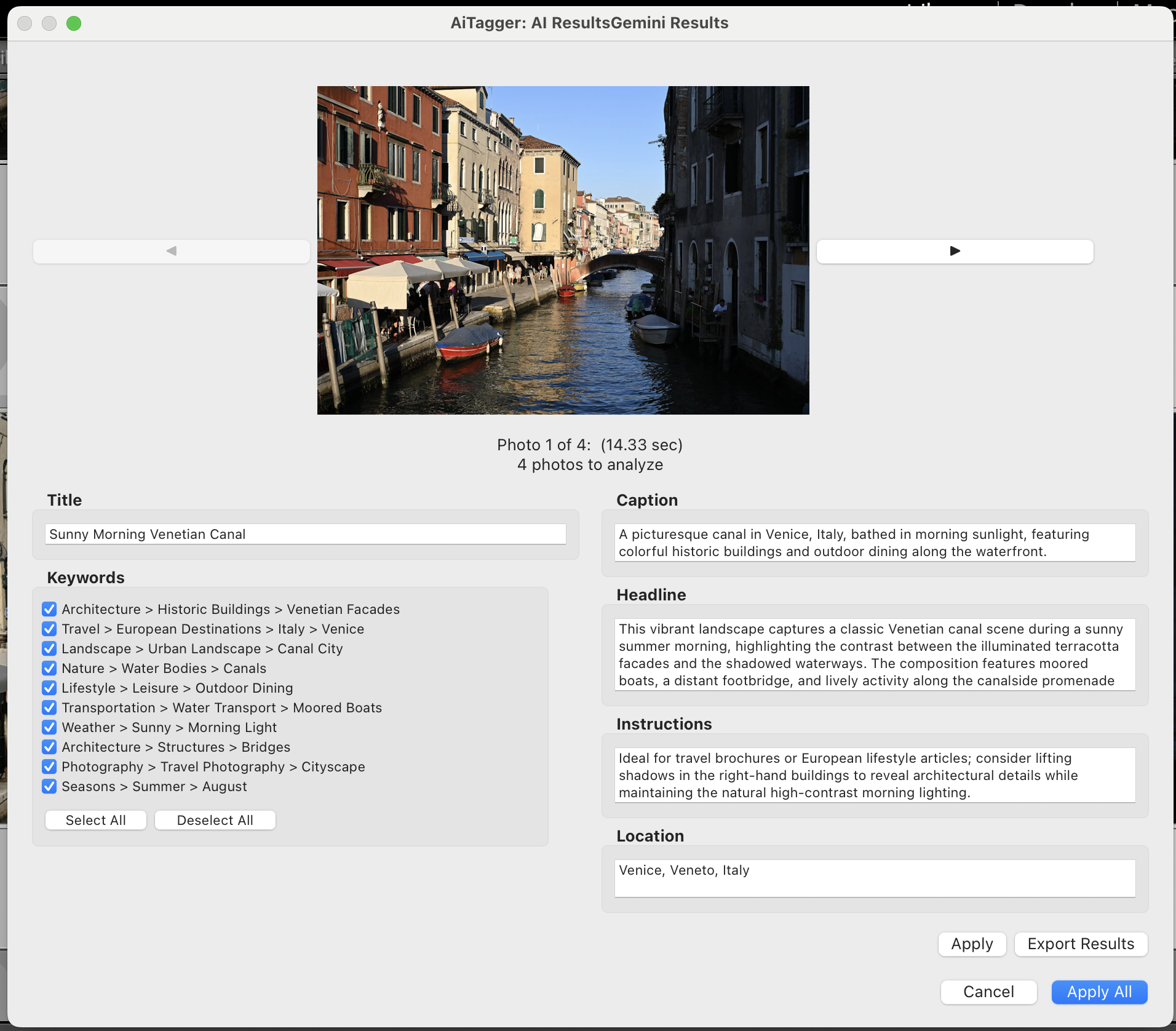 Batch Processing Results