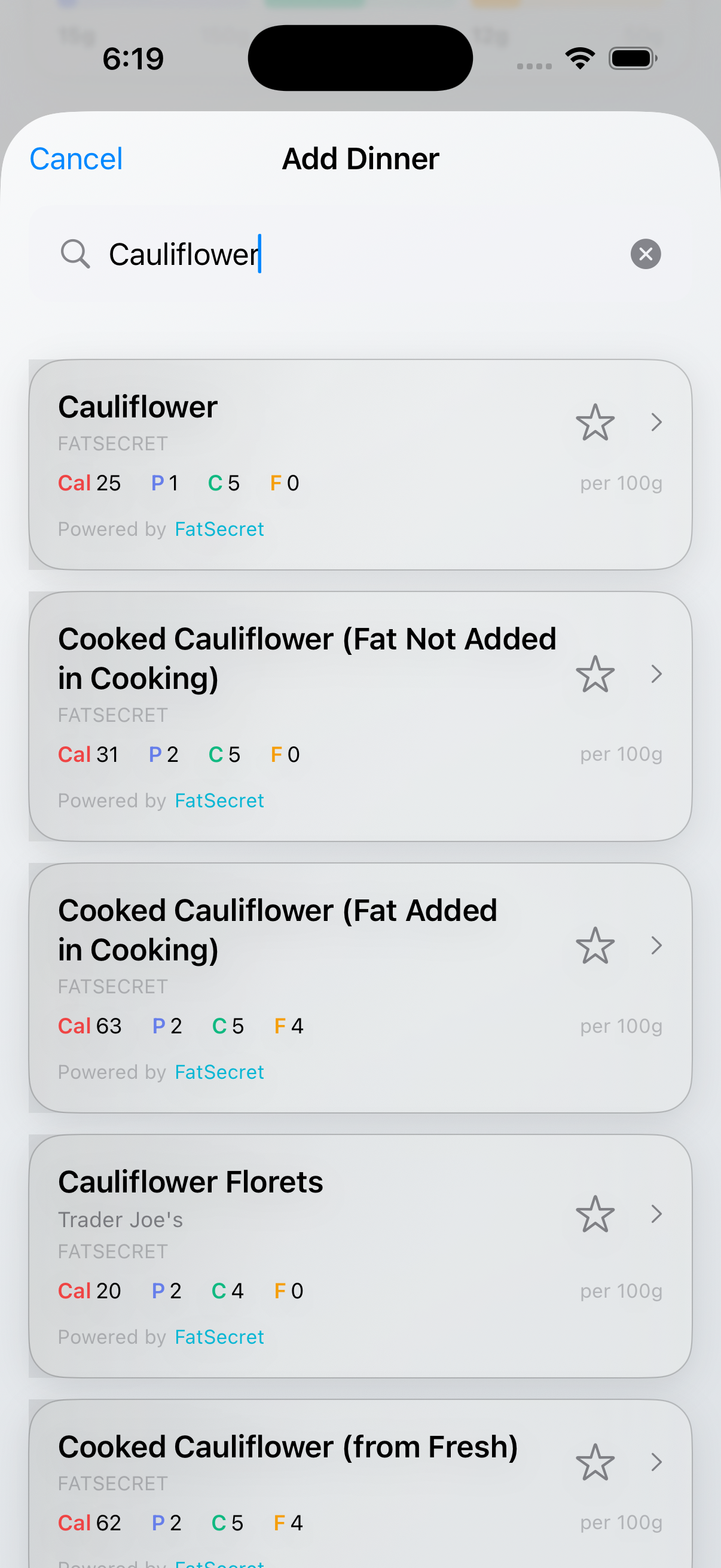 PearPenguin Food Search - Find any food instantly